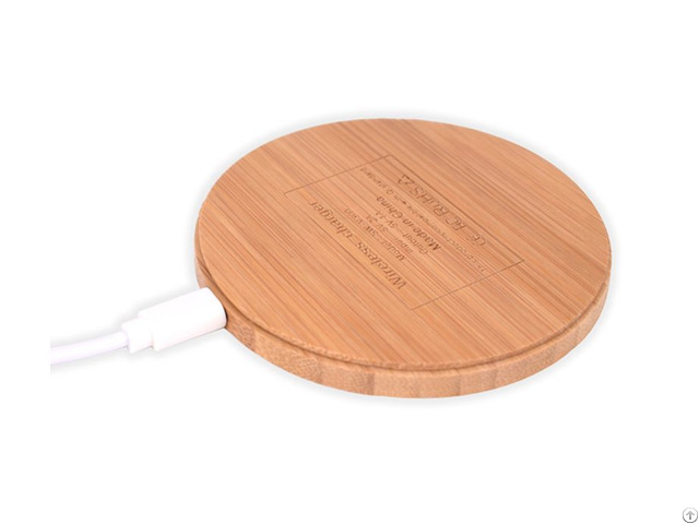 Qi Standard Warranty 12 Months High Efficient All Wood Fast Phone Wireless Charger