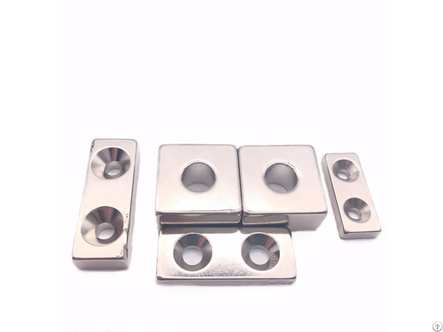 Sintered Block Nickel Coating Magnet With Hole