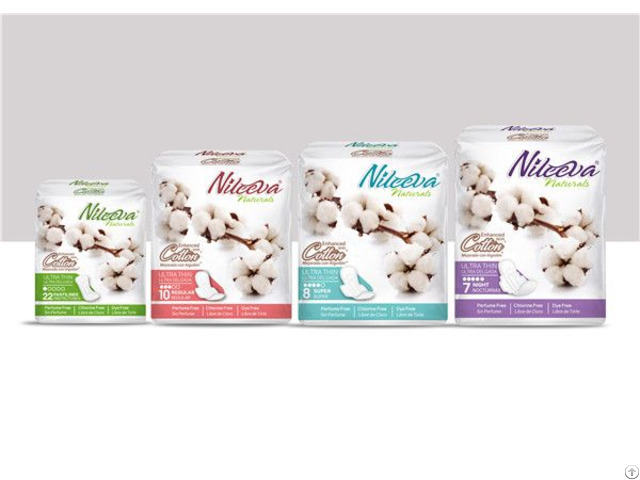 Cotton Sanitary Pads Cottons Sanitaries Napkin Panty Liners Nileeva Series