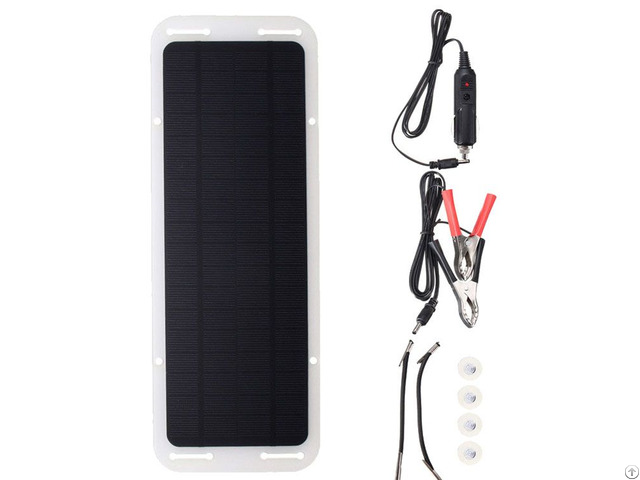 Hovall 5 Watt Monocrystalline Solar Car Battery Charger