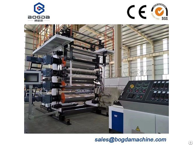 Pvc Plastic Vinyl Production Line Stone Floor Extrusion Machinery