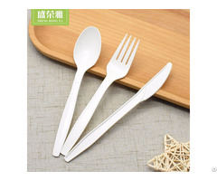 7 Inch Disposable Corn Starch Flatware Set