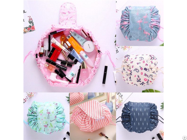 Wholesale Eco Friendly Nylon Portable Drawstring Cosmetic Bags