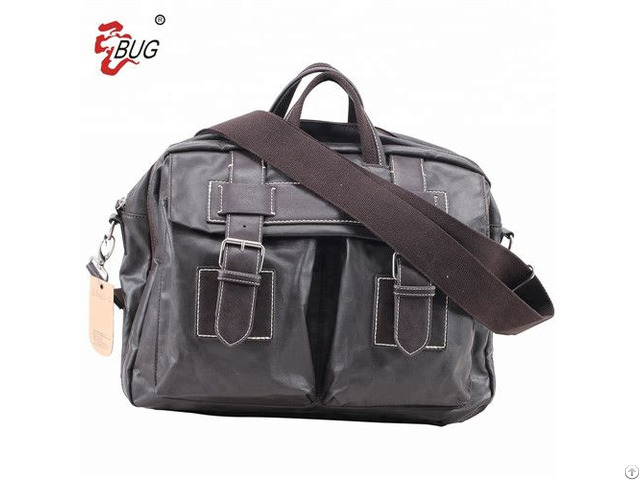 Hot Selling Fashion Black Large Capacity Duffle Travel Men Leather Shoulder Bag