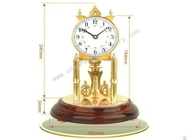 Torsional Pendulum Year Clock Movement