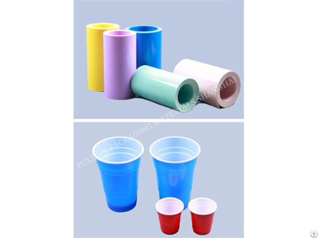 Twin Color Hips Pp Plastic Film Sheet Roll For Food Packaging Vacuum Forming