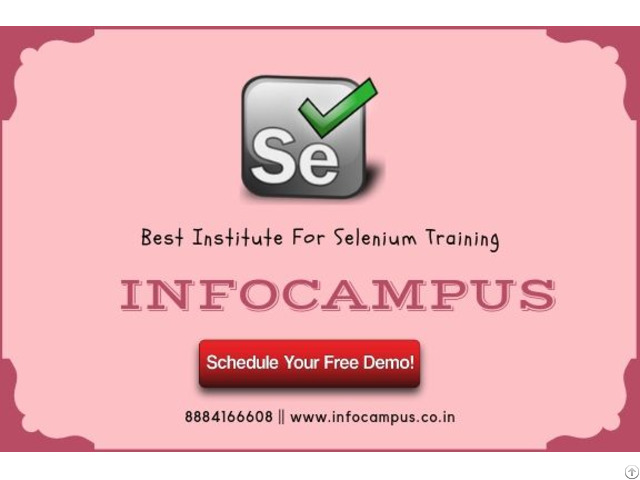 Selenium Training In Bangalore At Infocampus