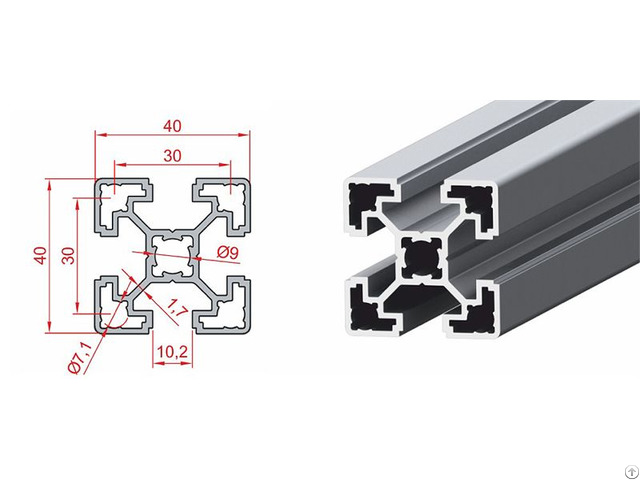 40x40 Light Sigma Profile Slot10