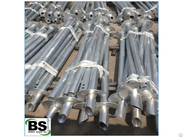 Tubular Hollow Sections Screw Piling For Retaining Or Foundation Repair
