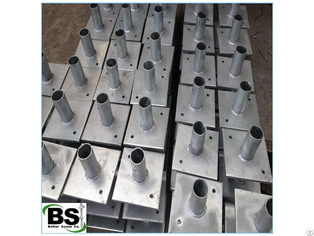 House Foundation Push Pier Helical Brackets