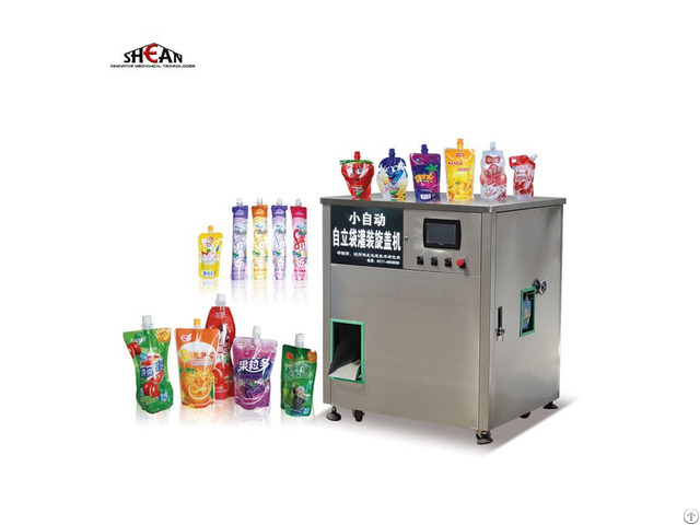 Automatic Spout Pouch Liquid Water Capping Mango Juice Filling Machine