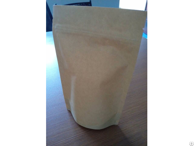Simple Kraft Paper Bag With A Zipper