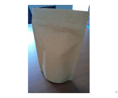 Simple Kraft Paper Bag With A Zipper