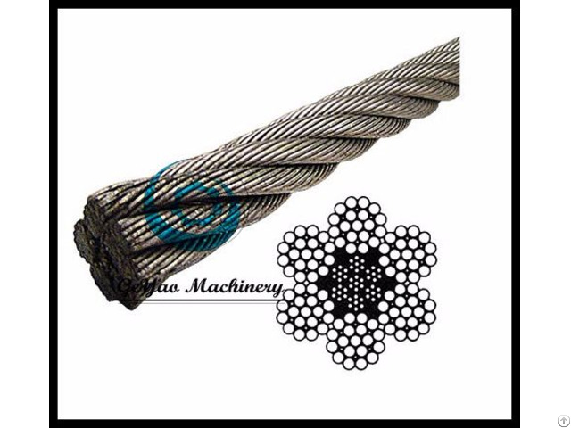 Galvanized Wire Rope Eips Iwrc 6x19 Class Steel Core