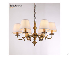 Rm1926 Guest Room Gold Bronze Chandelier Light