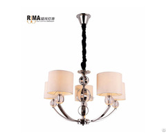 Professional Interior Decor Chrome Chandeliers