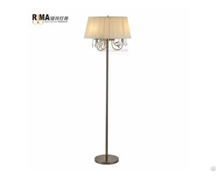 Steel Stainless Hotel Crystal Floor Lamp Modern