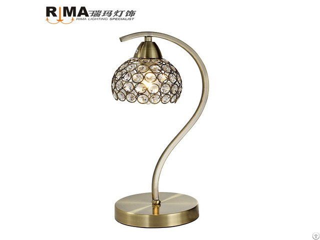 Reading Room Classic Dimming Modern Crystal Table Lamp