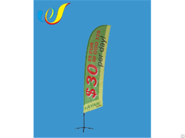 China Hot Selling Top Quality Display Flag Angled Feather Banners Wholesale