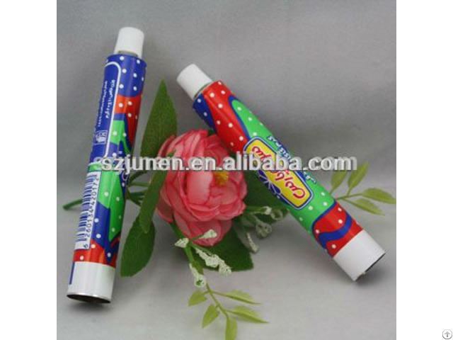 Empty Aluminum Chocolate Cream Packaging Tube