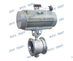 Pneumatic V Port Titanium Ball Valve