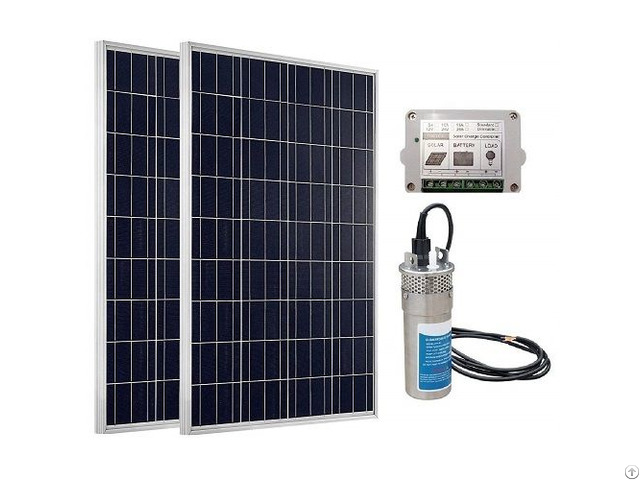 Eco Worthy 24v Solar Panel Deep Water Well Pump S Steel Submersible 20a Controller New