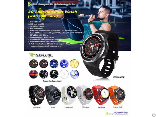 Android 5 1 Os 3g Wifi Bluetooth Smart Watch