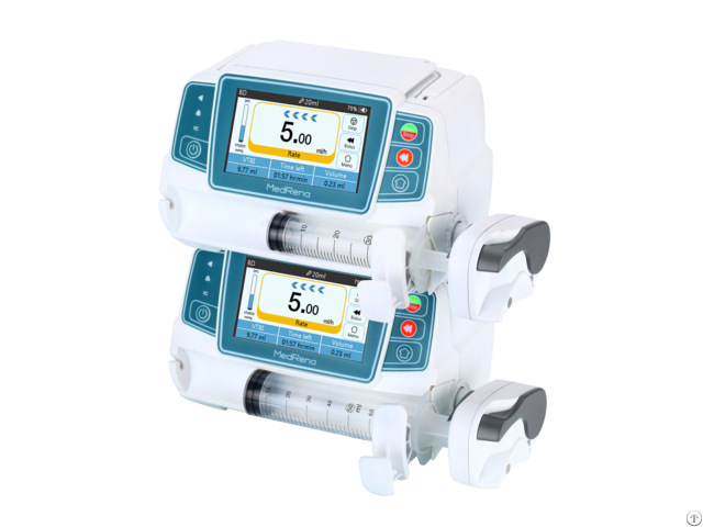 Medrena Advanced Unifusion Sp50 Pro Syringe Pump With 4 3 Touch Screen