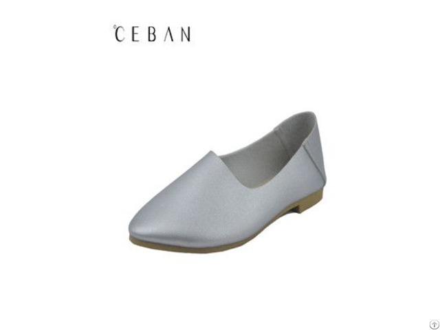 Lady Pu Casual Fashion Loafers Popular Fake Leather Flats