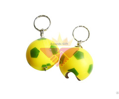 Football Plastic Bottle Opener Keychain