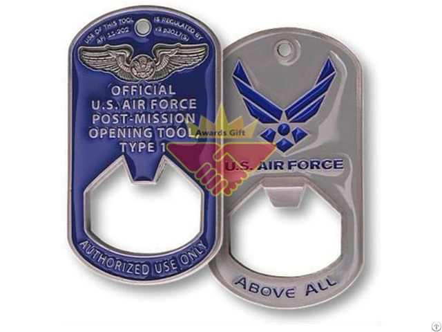 Us Air Force Dog Tag Bottle Opener