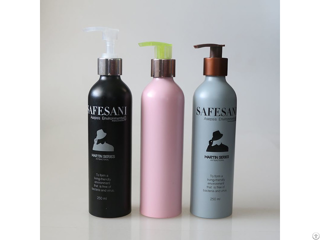 Wholesale 200ml Aluminum Cosmetic Bottle Spray Shampoo Bottle