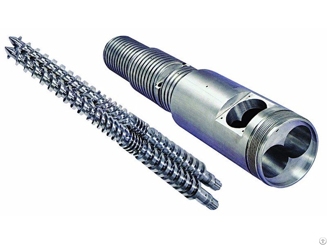 Conical Twin Screws And Barrel For Extrusion