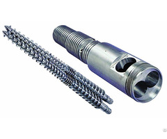 Conical Twin Screws And Barrel For Extrusion