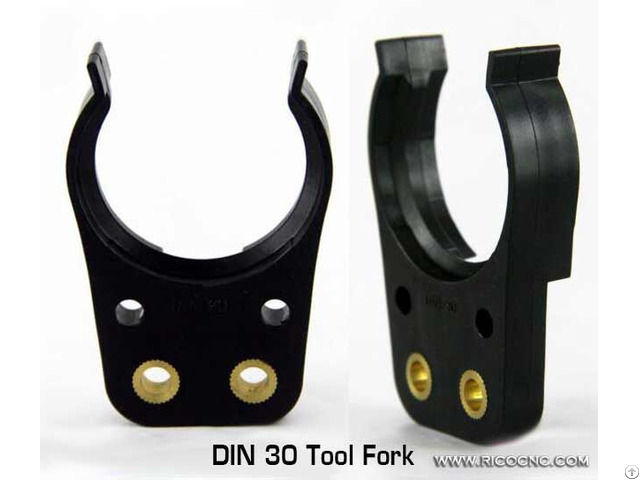 Din30 Tool Fork Black Iso30 Grippers For Atc Hsd Spindle