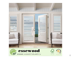 Wood Shutter Plantation Vinyl Shutters For Bedroom Window Decoration