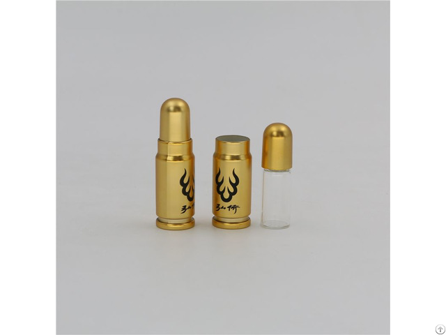 2ml Matte Gold Health Care Powder Bottle In Mini Size