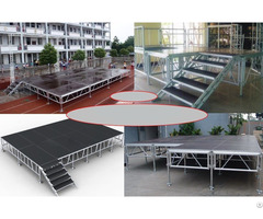 Portable Stage With Adjustable Height Leg For Outdoors Event