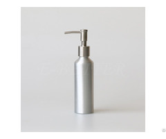 Empty Aluminum Lotion Bottle 120ml With Pump