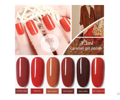 Nail Gel Polish Caramel Color Soak Off Uv