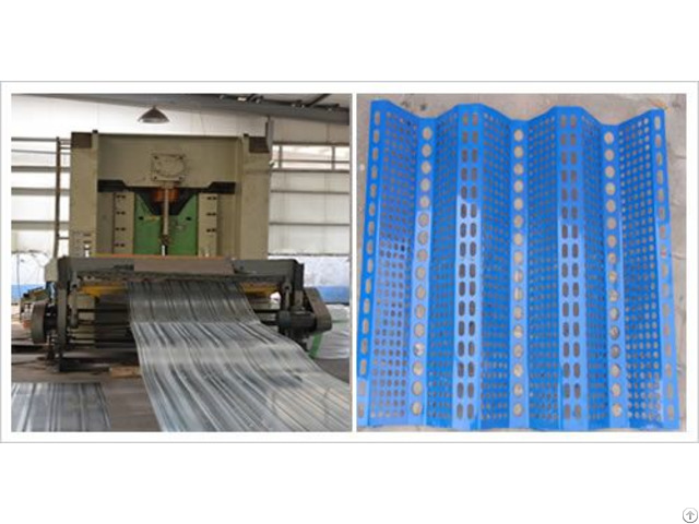 Perforated Screen Against Wind And Dusts