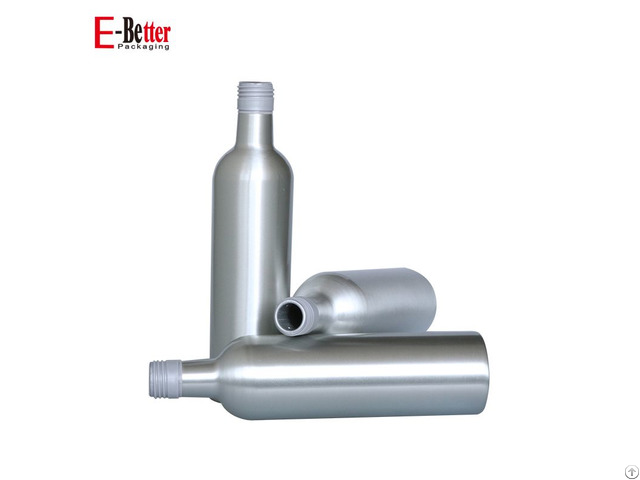 250ml 350ml 500ml 750ml 1000ml Empty Silver Pure Aluminum Whiskey Bottle