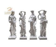 Hand Carve Four Season Lady Goddess Garden Statue Sculpture