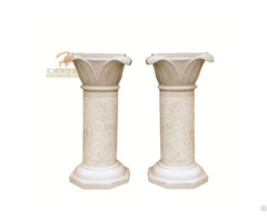 Factory Supply Modern White Marble Column Decorative Pillar