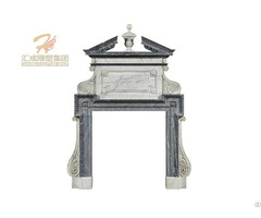 Hand Carved Black Marble Door Frame Surround