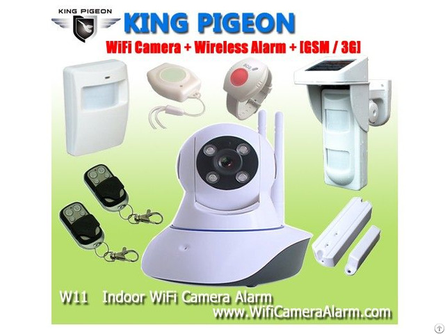 W11 Wifi Camera Home Alarm System With Wireless Sensors