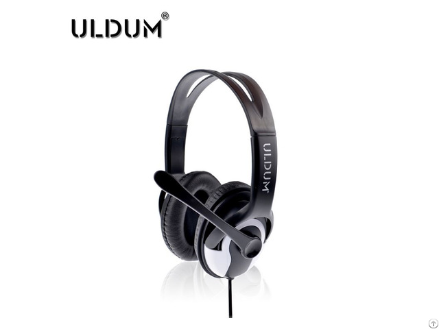 New Products Black Uldum Brand Headsets Best Stereo Headphones With Mic