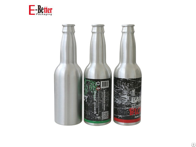 Fancy Aluminum Beer Bottle 12 Oz With Long Neck