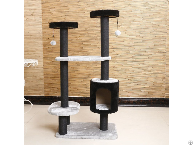 Simple Cat Condo Tree Scratcher Post