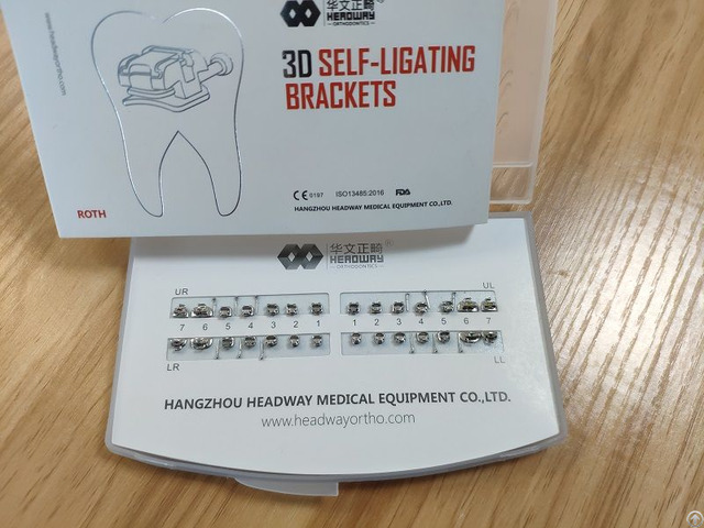 Dental Braces Manufacture Mim Bondable Orthodontic Bracket Self Ligating Roth